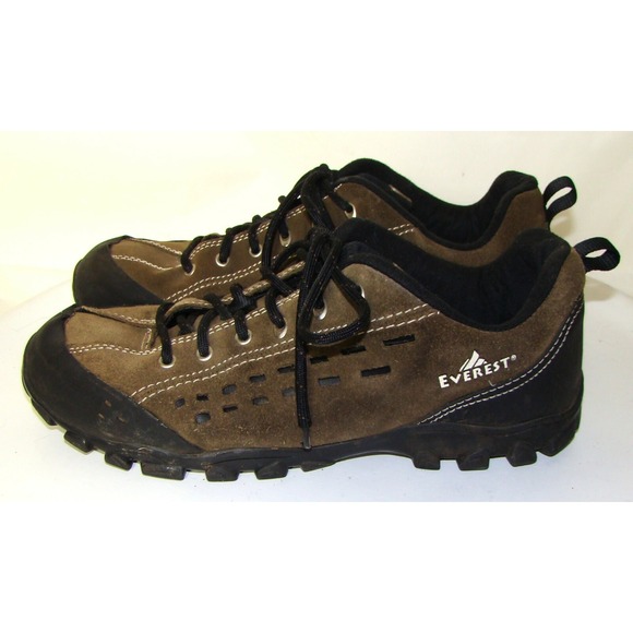 EVEREST MENS BROWN SUEDE WALKING HIKING SHOES SNEAKERS SZ 9.5    C123 - Picture 3 of 8